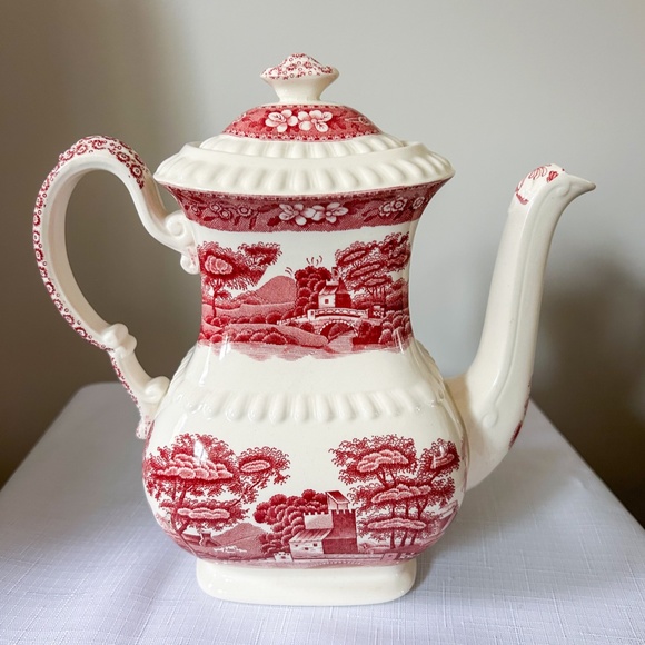 Copeland Spode's Tower China Coffee Pot with Lid - Older Backstamp - Picture 4 of 10